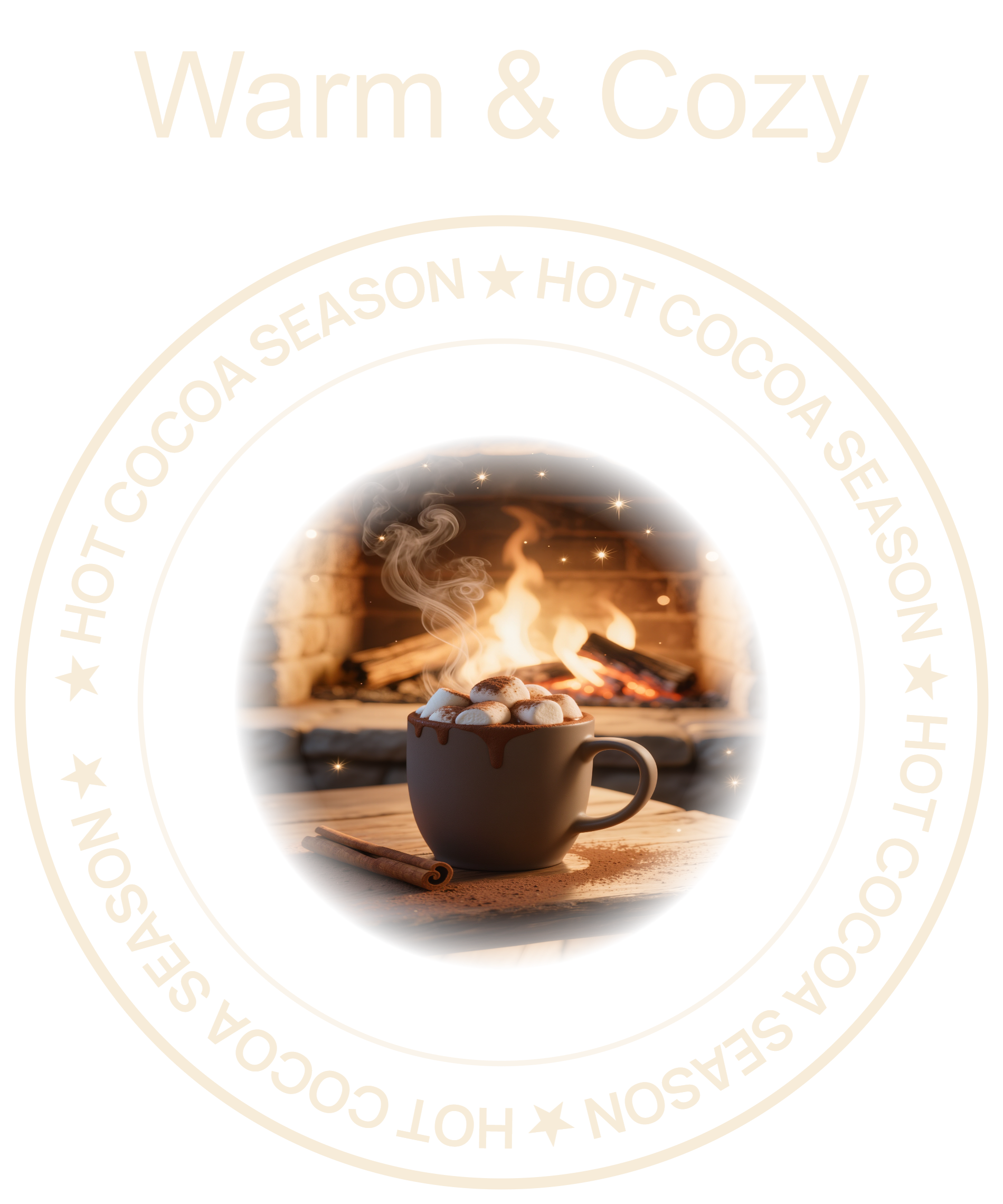 Warm and Cozy hot cocoa design